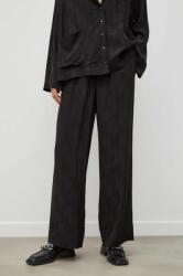 Herskind nadrág női, fekete, magas derekú széles - fekete 34 - answear - 52 990 Ft