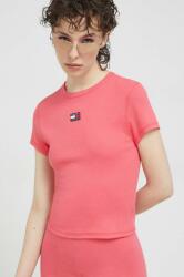 Tommy Jeans t-shirt női, rózsaszín - rózsaszín XL - answear - 10 890 Ft