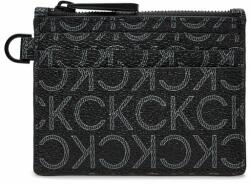 Calvin Klein Etui pentru carduri Calvin Klein Ck Must Mono 6Cc Holder W/Zip K50K511678 Classic Mono Black 0GJ