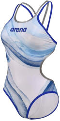 arena one dreams double cross one piece neon blue/silver/white xl - Costum de baie dama