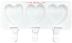 Happy Sprinkles jégkrém forma, szív, 3 db