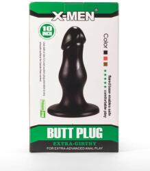 X-Men Dop Anal Extra Girthy Butt Plug II X-Men Negru grosime 7 cm lungime 22 cm cu ventuza