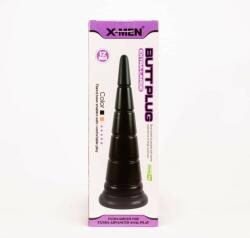 X-Men Dop Anal Butt Plug X-Men Negru grosime 9 cm lungime 30.5 cm cu ventuza