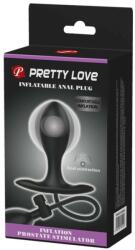 Pretty Love Dop Anal Inflatable Anal Plug Pretty Love Negru grosime 3.2 cm lungime 9.1 cm