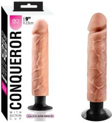 NMC Vibrator realistic Nmc CONQUEROR TPR MULTI-SPEED cu ventuza grosime 5 cm lungime 23 cm