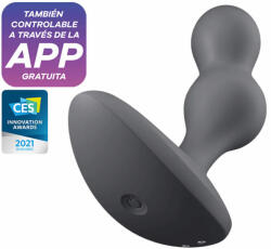 Satisfyer Dop Anal Deep Diver Satisfyer Gri grosime 2.8 - 3.2 cm lungime 11 cm vibratii - aplicatie SmartPhone