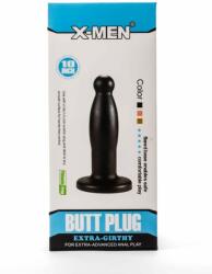 X-Men Dop Anal Extra Girthy Butt Plug X-Men Negru grosime 6 cm lungime 24 cm cu ventuza