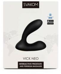 SVAKOM Stimulator Prostata Vick Neo Svakom Negru grosime 2.5 cm lungime 5.5 - 8 cm stimulare clitoris - punctul G - aplicatie SmartPhone