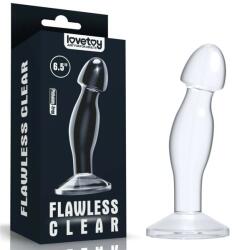 Lovetoy Stimulator Prostata Flawless Clear Prostate Plug Lovetoy Transparent grosime 3.9 cm lungime 16.5 cm cu ventuza