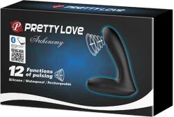 Pretty Love Stimulator Prostata Archenemy App Pretty Love Negru grosime 3.3 cm lungime 9.7 - 12.1 cm vibratii - aplicatie SmartPhone