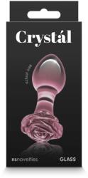 NS Novelties Dop Anal Crystal Rose NS Toys Roz grosime 3.9 cm lungime 8.9 cm