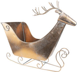 Clayre & Eef Sanie decorativa metal maro-cupru Ren 54x26x49 cm (5Y1089)