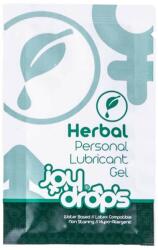 JoyDrops Lubrifiant pe baza de apa unisex JoyDrops Herbal Personal Lubricant Gel 5 ml pe baza de plante