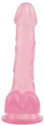 Chisa-novelties Dildo cu testicule - si ventuza Chisa Novelties Pink Roz lungime 19.5 cm diametru 3.3 cm