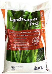 ICL Speciality Fertilizers Landscaper Pro Weed Control + Fertilizer 22-5-5+2, 4D+Dicamba 15 kg, ingrsamant profesional gazon, ICL, cu erbicid selectiv pentru gazon fara buruieni