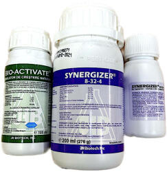 Chemark Pachet stimulare inflorire Synbio Activ pentru 100 L apa (100 ml Bio-Activate, 250 ml Synergizer 8-32-4)