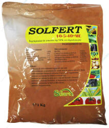 Solarex Solfert 10-5-40+ME 1 kg, ingrasamant tip NPK+ microelemente, Solarex, imbunatateste acumularea naturala de zahar in fruct, imbunatateste forma si culoarea fructelor si legumelor, mareste timpurietatea