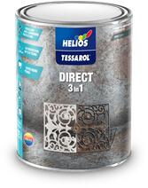 Helios Tessarol Direct 3in1 zománc RAL 9006 ezüst 2, 5 L (40170703)