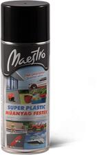 Maestro Super Plastic műanyagfesték fekete aer. 400ml KIFUTÓ (TE02694)