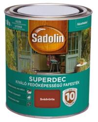 AKZO Sadolin Super Deckfarbe fafesték svédvörös 0, 75 L Superdec (5087467)