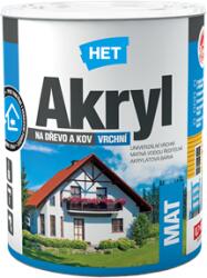 HET Akryl Mat Vizes Zománc Fekete 0199 0, 7 kg (222030017)