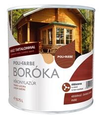 POLI FARBE Boróka oldószeres vékonylazúr vörösfenyő 0, 75L KIFUTÓ (40505019)