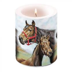 Ambiente Horse Love átvilágítós gyertya 12x10 cm
