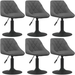 vidaXL 6 buc gri închis 3088803