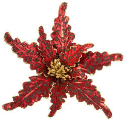  Dekoratív karácsonyi virág 99 Piros 26x15 cm