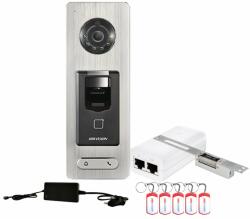 HikVision Sistem control acces rezidential standalone Hikvision KIT-CA-1UATCTRLT, amprenta, 13.56 KHz, o usa (KIT-CA-1UATCTRLT)