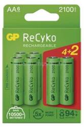 GP Batteries GP ReCyko AA/HR6/2100mAh/6db ceruza akkumulátor (B2121V) (B2121V)