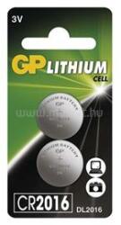 GP Batteries GP CR2016 lítium gombelem 2db/bliszter (B15163) (B15163)