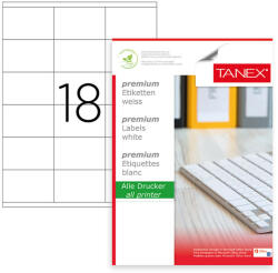 TANEX Etichete 18/a4 70*46mm colturi drepte 100/top tanex (TW2218)