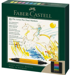 Faber-Castell Pitt artist pen dual marker set 10 buc faber-castell (FC162010)