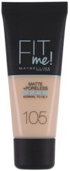 Maybelline Fit Me! machiaj matifiant pentru tenul normal și gras 30 ml 105 Natural Ivory - zivada