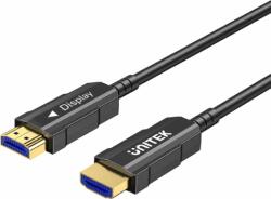 Unitek C11072BK-20M HDMI - HDMI 2.0 Aktív optikai kábel 20m - Fekete (C11072BK-20M)