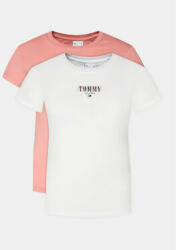 Tommy Jeans Set 2 tricouri Tjw 2 Pack Slim Essential Logo 1 DW0DW18142 Alb Slim Fit - modivo - 225,00 RON