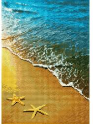 Diamond Dotz - gyémántfestő kép, tengerpart tengericsillagokkal
