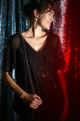 MEDICINE bluza femei, culoarea negru, cu imprimeu ZBYX-BKDA03_99X