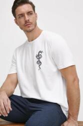Medicine tricou din bumbac barbati, culoarea alb, cu imprimeu ZBYX-TSM921_00X