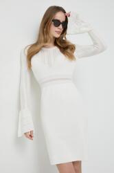 LIU JO rochie culoarea alb, mini, mulata 9BYX-SUD0RO_01X