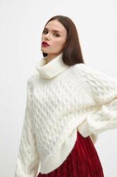 MEDICINE pulover femei, culoarea bej, călduros, cu guler ZBYX-SWDB04_01X