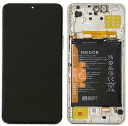  0235ACDS Gyári Honor X8 / X30i LCD kijelző érintővel, Ezüst kerettel előlap, akkumlátorral (0235ACDS)