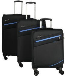 Enrico Benetti Yukon fekete 4 kerekű 3 részes bőrönd szett (Yukon-szett-fekete)