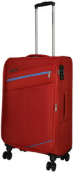 Enrico Benetti Yukon piros 4 kerekű közepes bőrönd (Yukon-M-piros)