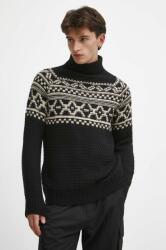 MEDICINE pulover barbati, culoarea negru, călduros, cu guler ZBYX-SWM904_99A