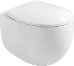 Mexen Egg, függő WC csésze Peremless Duroplast ülőkével, lassan záródó, fehér fényes, 30245000 (30245000)