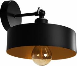 Toolight Szerszámlámpa, fali lámpa 1xE27 APP1332-1W, fekete-arany, OSW-00948 (OSW-00948)