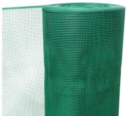 Műanyag Kerítésháló 1 X 50 m 5 X 5 mm Csirkeháló Négyzetes Zöld Kerítésrács - 250 G/M2 -