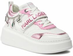 KARL LAGERFELD Sneakers KARL LAGERFELD KL63544F White Lthr w/Pink 01P